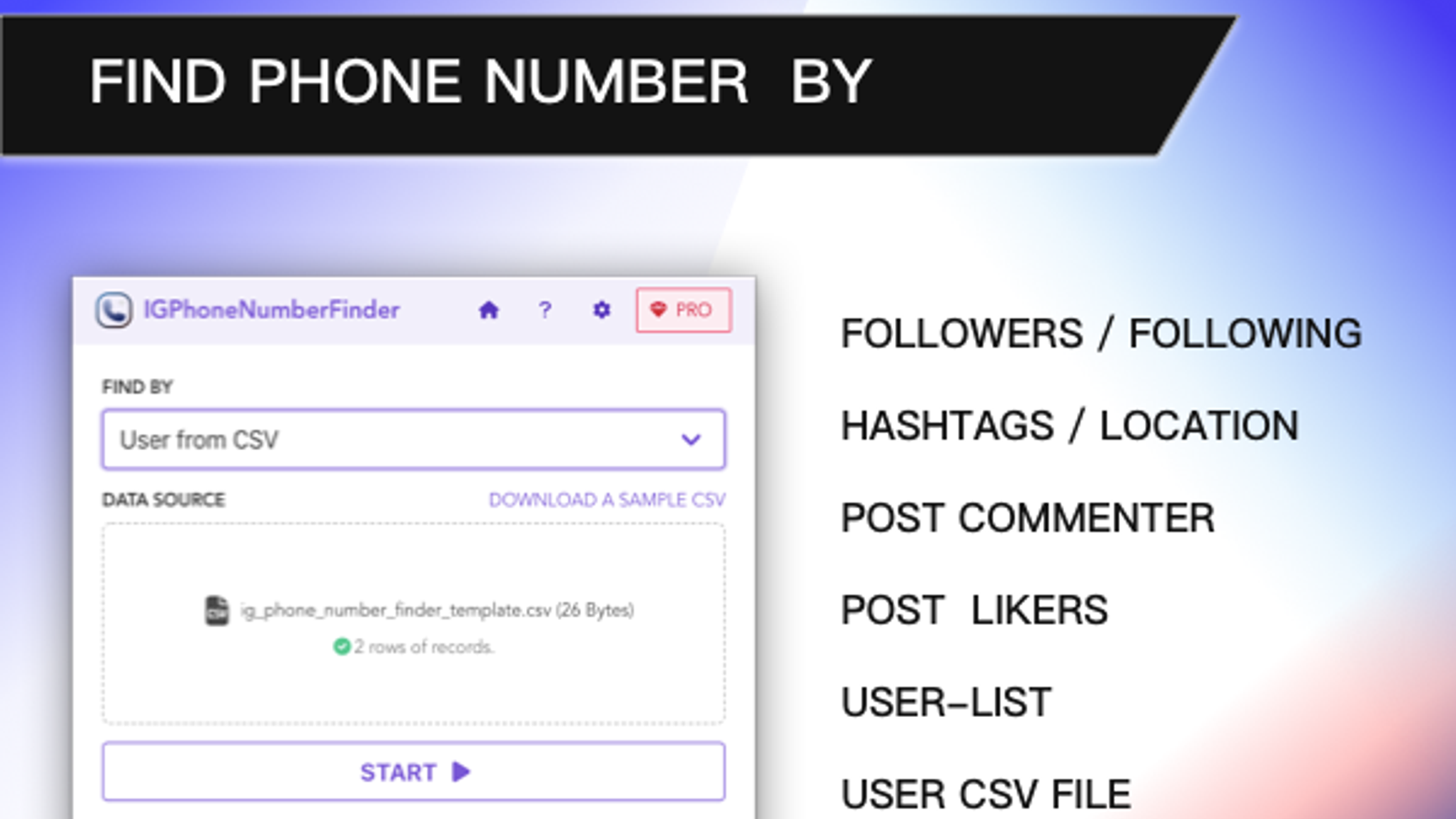 ig phone number finder extension